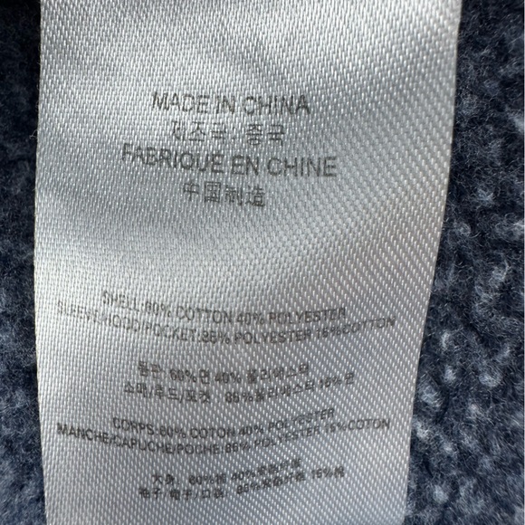 Hooey Blue Hoodie with Multicolor Accents size medium - Picture 5 of 8